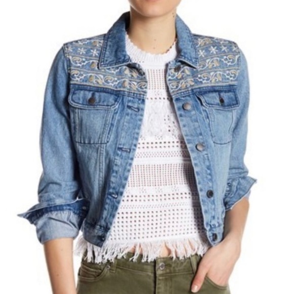 Rebecca Minkoff Jackets & Blazers - NWOT Rebecca Minkoff Verona Embroider Denim Jacket